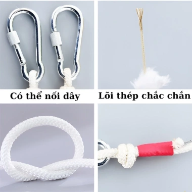 Dây cứu hộ lõi thép 8mm đa năng, dây dù leo núi, thu gọn - Giá 120.000₫ 2 Dây cứu hộ lõi thép 8mm đa năng, dây dù leo núi, thu gọn - Giá 120.000₫ 2