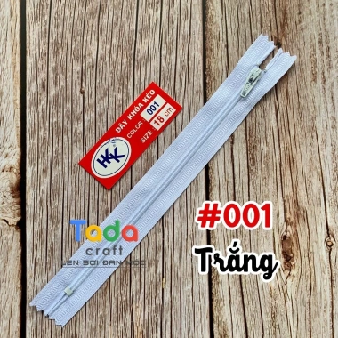Dây kéo khóa HKK 18cm - Giá 13.000đ, phù hợp cho quần, túi, ví handmade 10