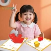 Dây kéo Sách học hình học 3D cho trẻ em DIY mô hình rắn, luyện tư duy không gian MỚI 3