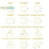 Dây kéo Sách học hình học 3D cho trẻ em DIY mô hình rắn, luyện tư duy không gian MỚI 6