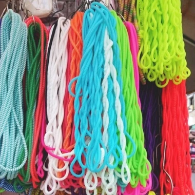 Dây quấn sạc bảo vệ cáp đa màu - Giá chỉ 7.000 VND, chống rối, bền bỉ cho tai nghe