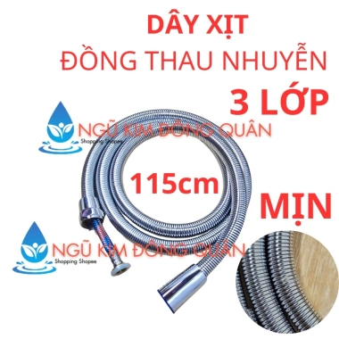 Dây sen INOX 304 1.4m 3 lớp chịu áp lực cho vòi sen tắm và xịt vệ sinh giá 41.730₫ 4