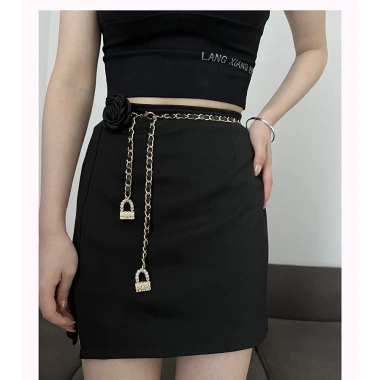 Dây thắt lưng kim loại nữ thời trang cao cấp, mỏng sang trọng - Giá chỉ 79.305 VND 7