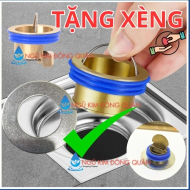 Đáy Thoát Sàn Đồng Thau 42mm Ngăn Mùi Thông Minh Chống Mùi Hôi, Ngăn Côn Trùng, Hạn Chế Trào Ngược - Giá 15.000₫