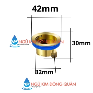 Đáy Thoát Sàn Đồng Thau 42mm Ngăn Mùi Thông Minh Chống Mùi Hôi, Ngăn Côn Trùng, Hạn Chế Trào Ngược - Giá 15.000₫