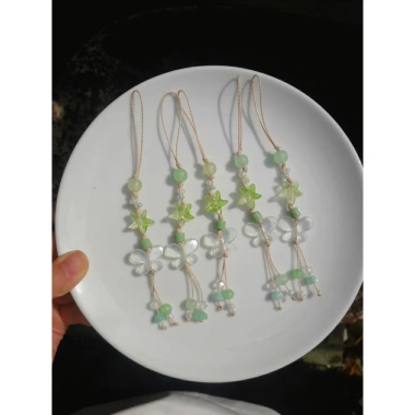 Dây treo điện thoại sao bướm lung linh nhiều màu keyring phonestrap giá 27.400₫