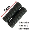 Đế cao su gác chân trước cao cấp cho ghế ngồi xe, 2 chiếc đen, giảm giá hấp dẫn