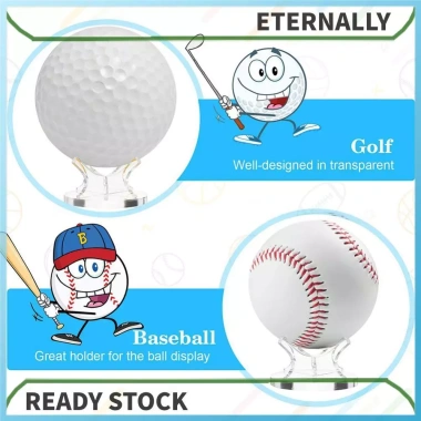 Đế Display Acrylic trong suốt cho bóng chày và tennis - Hỗ trợ autograph, giảm giá 22% chỉ 100.100₫