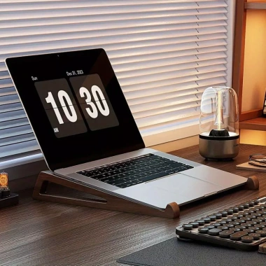 Đế đựng Laptop YUUKII gỗ 12° - Giá đỡ đa năng góc điều chỉnh, thông gió cho 10‑17 inch, giảm giá