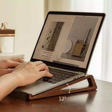 Đế đựng Laptop YUUKII gỗ 12° - Giá đỡ đa năng góc điều chỉnh, thông gió cho 10‑17 inch, giảm giá 9 Đế đựng Laptop YUUKII gỗ 12° - Giá đỡ đa năng góc điều chỉnh, thông gió cho 10‑17 inch, giảm giá 9