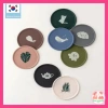 Đế lót ly cốc tròn silicon in hình FLYTO - Bộ 4 chiếc, chống trượt, bảo vệ