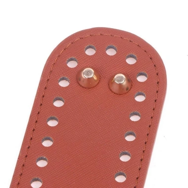Đế túi da PU đục lỗ sẵn kèm chân đế – Đáy túi handmade đa size, giá ưu đãi 35k