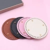 Đế túi da PU đục lỗ sẵn kèm chân đế – Đáy túi handmade đa size, giá ưu đãi 35k 7