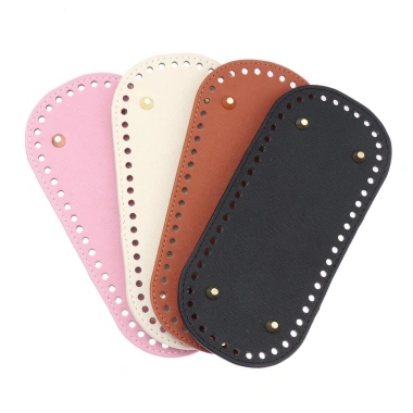 Đế túi da PU đục lỗ sẵn kèm chân đế – Đáy túi handmade đa size, giá ưu đãi 35k