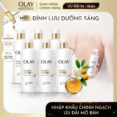 Deal Hời COMBO 6 Sữa Dưỡng Thể Olay 5% Niacinamide + Vitamin C 260g Pro B5 Quả Mọng Dạ Lan Hương - Giá 1.584.000đ