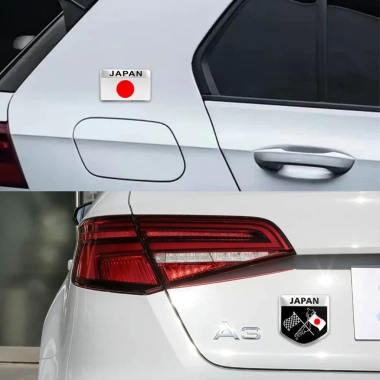 Decal Cờ Xe Nhật Bản Chống Thấm Nước - Hợp Kim Nhôm cho Toyota, Honda - Phụ Kiện Tự Động 8