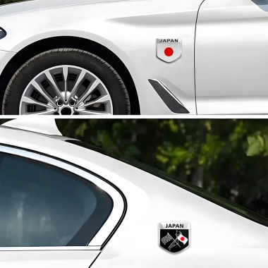 Decal Cờ Xe Nhật Bản Chống Thấm Nước - Hợp Kim Nhôm cho Toyota, Honda - Phụ Kiện Tự Động 9