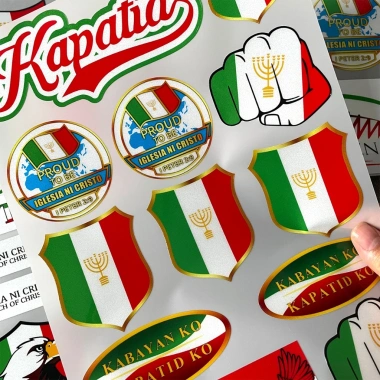 Decal Vinyl IGLESIA KAPATID - Chống thấm, Chúa Giêsu cho ô tô, xe máy, mũ bảo hiểm - 53.188₫