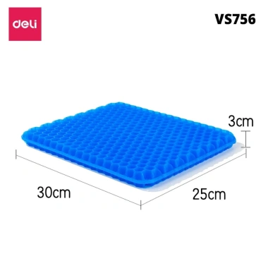Đệm Gel Lót Ghế Tổ Ong Thoáng Mát, Êm Ái, Ngồi Lâu Không Mỏi - Deli Ô Tô Văn Phòng
