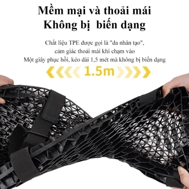 Đệm ghế xe máy MONQIQI chống trượt tổ ong 3D, giảm áp, thoáng khí - 112.700₫