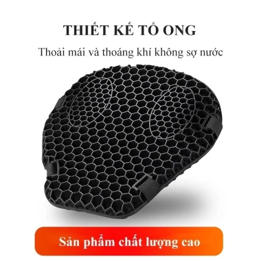 Đệm ghế xe máy MONQIQI chống trượt tổ ong 3D, giảm áp, thoáng khí - 112.700₫