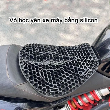 Đệm ghế xe máy MONQIQI chống trượt tổ ong 3D, giảm áp, thoáng khí - 112.700₫