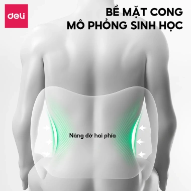 Đệm lưng & tựa đầu xe hơi Deli cao su non, chống mỏi cổ, giảm đau vai gáy, dễ tháo vệ sinh - chỉ 159.000₫ 5