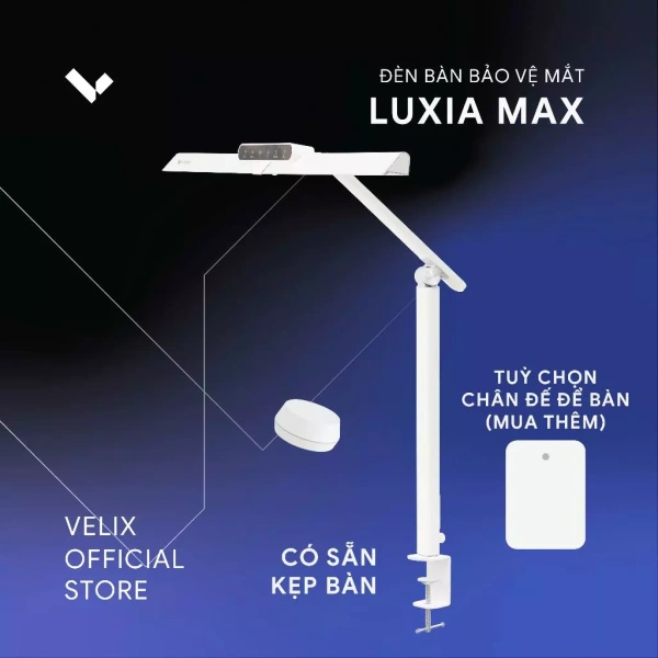 Trải nghiệm thực tế: Đèn bàn Velix Luxia Max với điều khiển từ xa và kẹp bàn tiện lợi