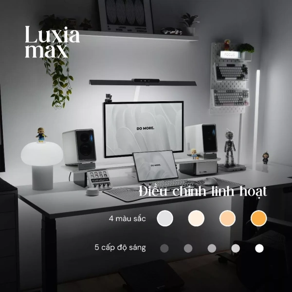 Hình ảnh sản phẩm Đèn bàn làm việc Velix Luxia Max 24W 1.200 Lumen CRI95 – Bảo vệ mắt, điều khiển từ xa, kẹp bàn – Giá 1.490.000₫