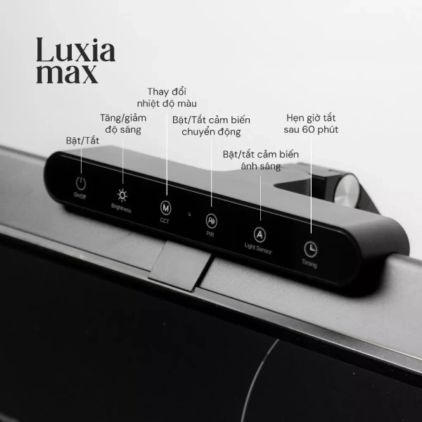 Hình ảnh sản phẩm Đèn bàn làm việc Velix Luxia Max 24W 1.200 Lumen CRI95 – Bảo vệ mắt, điều khiển từ xa, kẹp bàn – Giá 1.490.000₫