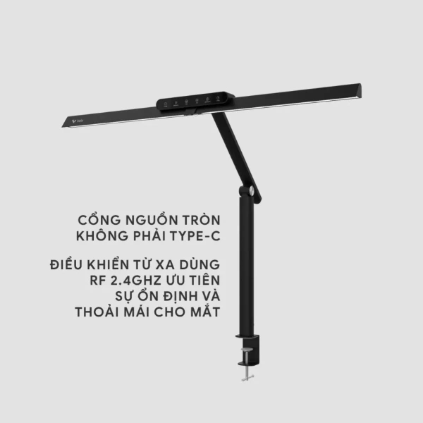 Hình ảnh sản phẩm Đèn bàn làm việc Velix Luxia Max 24W 1.200 Lumen CRI95 – Bảo vệ mắt, điều khiển từ xa, kẹp bàn – Giá 1.490.000₫