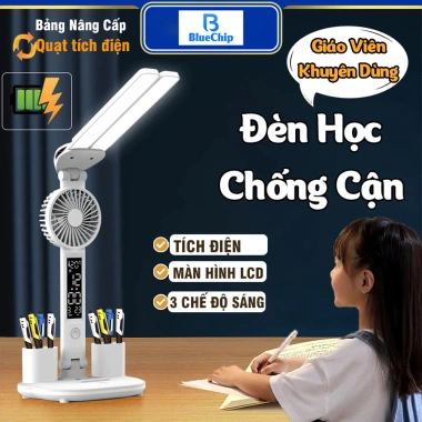 Đèn bàn LED bảo vệ mắt sạc USB cảm ứng điều chỉnh độ sáng - ký túc xá, trẻ em, quà tặng