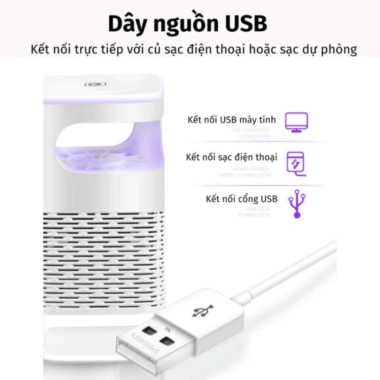 Đèn Bắt Muỗi Công Nghệ Cao - Máy Diệt Côn Trùng Đèn Ngủ, Sạc USB, Giá Chỉ 99.000₫