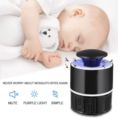 Đèn Bắt Muỗi Hình Trụ USB Thông Minh - Máy Bắt Muỗi Trong Phòng Tiện Lợi, An Toàn, Giá 80.000 VNĐ
