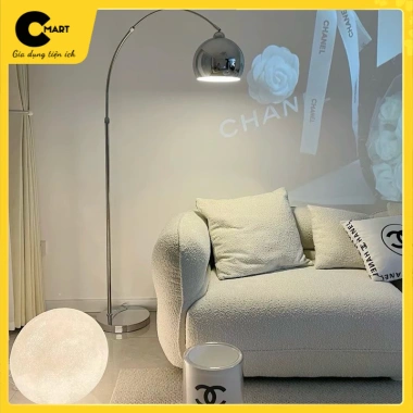 Đèn cây đứng CM32 - Đèn sàn sofa cong cần câu, phòng khách, giá ưu đãi 895.000₫