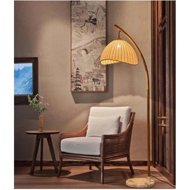 Đèn cây đứng tre phong cách Nhật Bản - Đèn sàn hiện đại, giảm giá 689.000₫