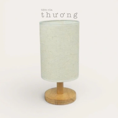 Đèn để bàn vải lanh cứng 3 chế độ MS1 vintage, cắm dây trực tiếp, điều chỉnh độ sáng - 159k