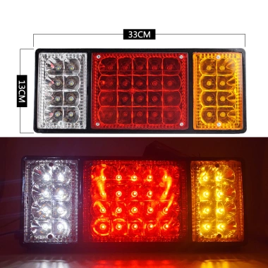 Đèn hậu xe tải LED 3 ngăn 2.003A chống nước 12V Giá chỉ 96.040₫