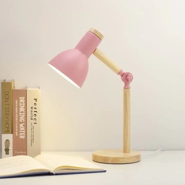 Đèn học để bàn EM02 CMART: Thân gỗ tự nhiên, kim loại sang trọng, giảm giá 145k