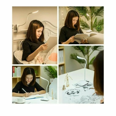 Đèn Học Kẹp Bàn Chống Cận Siêu Sáng, Tiện Lợi, Uốn Cong Đa Năng - Giá 69.000₫