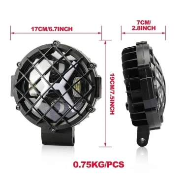 Đèn làm việc X-Type 23cm Netted cho ô tô và xe máy - Wrangler sáng mạnh, giá ưu đãi 546.786 VND 2