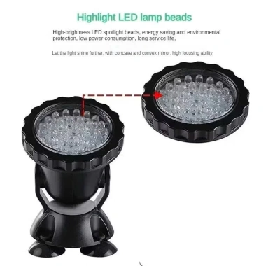 Đèn LED Dưới Nước 12V RGB Chống Nước Nhiều Màu - Giá 280.000 cho Bể Cá, Sân Vườn, Đài Phun Nước, Ao & Bể Bơi 3