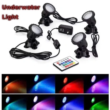 Đèn LED Dưới Nước 12V RGB Chống Nước Nhiều Màu - Giá 280.000 cho Bể Cá, Sân Vườn, Đài Phun Nước, Ao & Bể Bơi 5