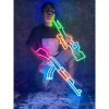 Đèn Led Neon AK 12V hình súng - Trang trí gaming, decor lung linh, giảm giá 20% - 425 3