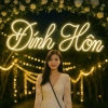 Đèn LED Neon Chữ Đính Hôn 25x80cm Vàng Nhạt - Trang Trí Tiệc Cưới, Giá Ưu Đãi 450k