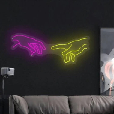 Đèn LED Neon Hình Bàn Tay Treo Tường – Nhiều Mẫu, Kèm Nguồn và Miếng Dán, Giá Ưu Đãi 349.000₫