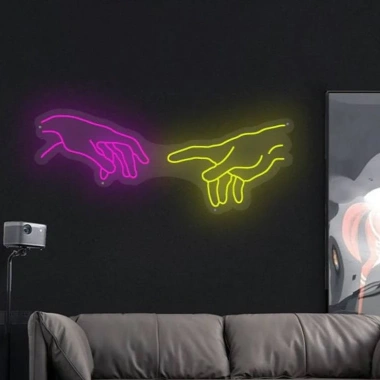 Đèn LED Neon Hình Bàn Tay Treo Tường – Nhiều Mẫu, Kèm Nguồn và Miếng Dán, Giá Ưu Đãi 349.000₫