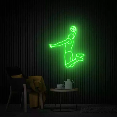 Đèn LED Neon Hình Bóng Rổ Treo Tường - Nhiều mẫu, Kèm nguồn & miếng dán, Giá 90.000₫