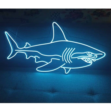Đèn LED Neon Hình Cá Mập Treo Tường - Nhiều Mẫu, Kèm Nguồn & Miếng Dán, Giá 100k