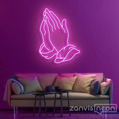 Đèn LED Neon Hình Chập Tay Treo Tường - Kèm nguồn và dán, Giá ưu đãi 389k